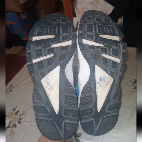 Nike Air Huarache Run Ultra 318429-044 Men's Gray Blue Athletic Sneakers Size 9 - Picture 2 of 11